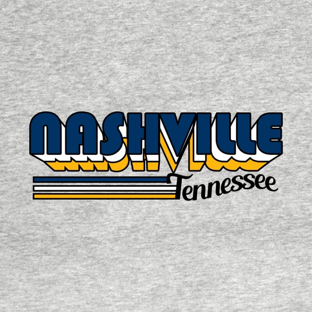 Nashville - Retro by BigOrangeShirtShop